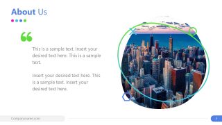 Template of About Us Slide Emerge 