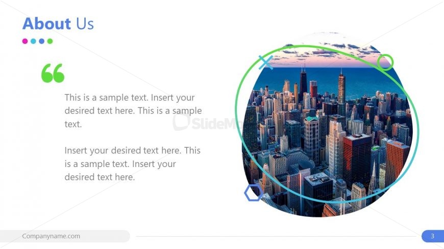 Template of About Us Slide Emerge