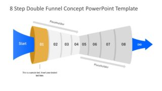 Funnel Diagram of 1 Step PPT