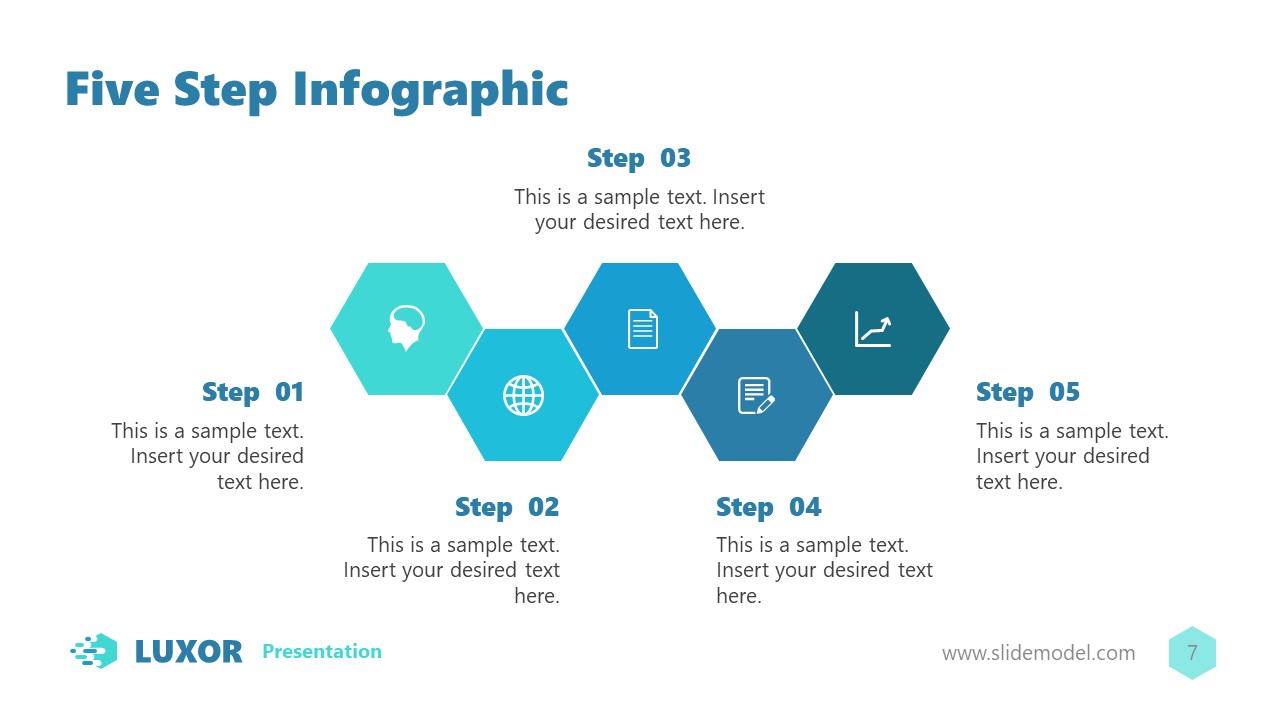5-Step Slide with Generic Diagrams