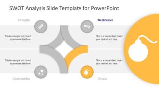 PowerPoint Diagram Template of Threats