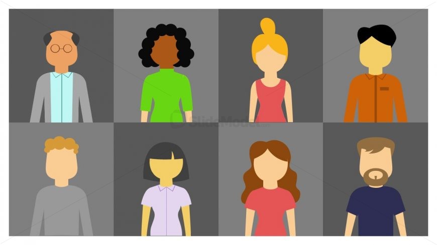 PowerPoint 8 People Silhouette 