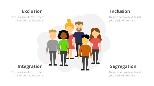 Diverse Group Silhouette PowerPoint