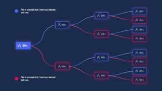 Infographic PowerPoint Horizontal Tree Diagram