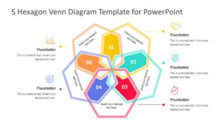 Hexagon Diagram Template 5 Steps