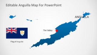 Silhouette Political Map PowerPoint