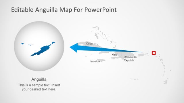 Anguilla Map PowerPoint Design