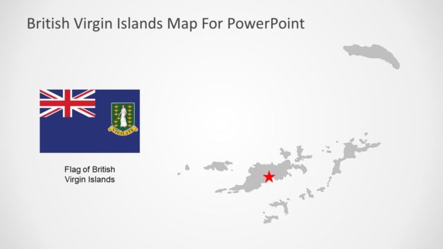 PowerPoint Map British Virgin Island Slide