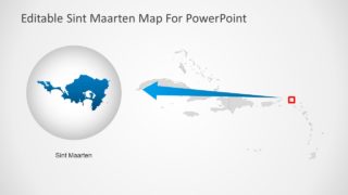 Zoom in Sint Maarten Map Caribbean Sea