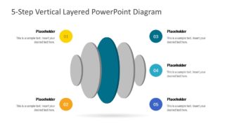 Slide of 5 Steps Vertical Diagram Design