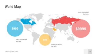 Infographic SIlhouette World Map