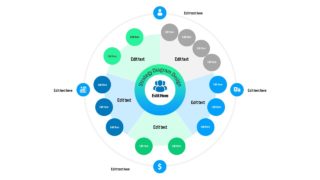 Organizational Network PowerPoint Diagram 