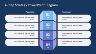 Flat PowerPoint 4 Steps Diagram