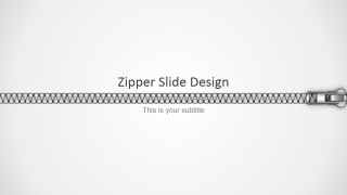 PowerPoint Zipper Shapes Horizontal Design