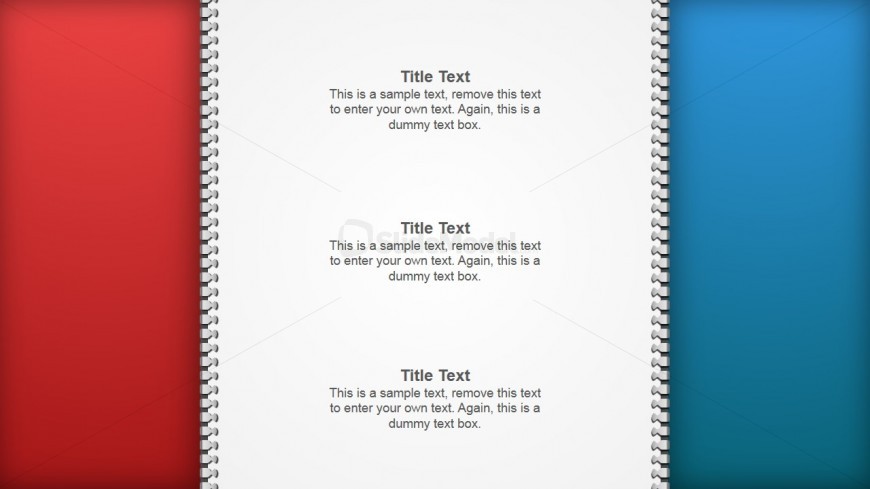 Two PowerPoint Zipper Shapes Vertical Orientation