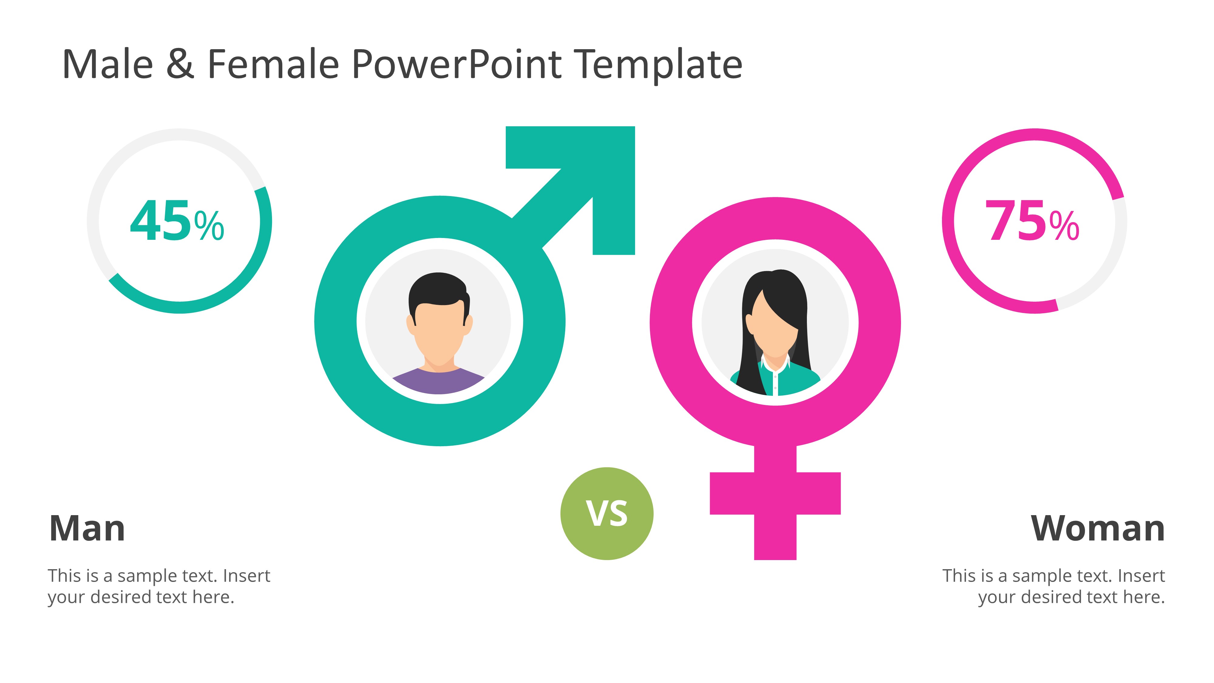 Male And Female Infographics Powerpoint Templates Slidemodel | Free