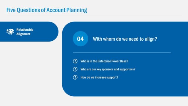 Account Plan PPT Relationship Alignment