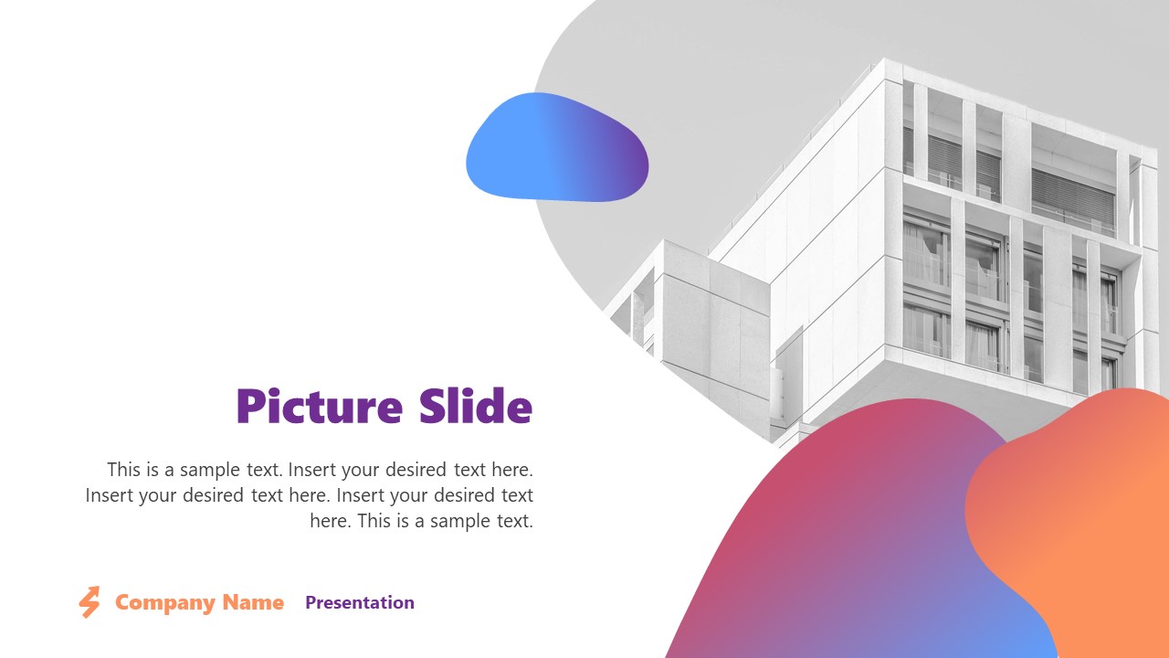 Fluid Layouts Backgrounds - Picture Template Slide