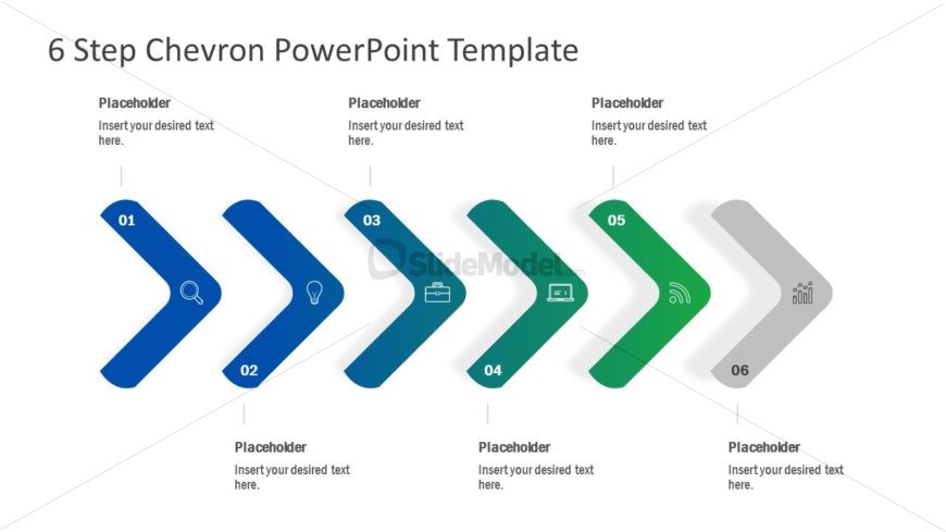 Flat Infographic Chevron Diagram