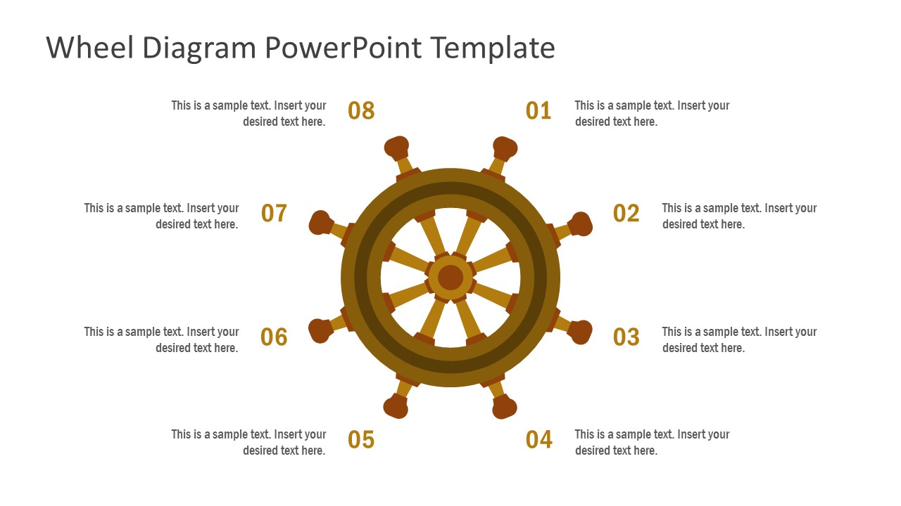 Ship Wheel Illustration PowerPoint