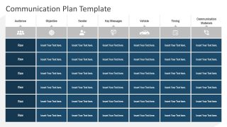 PPT Communication Plan Infographics