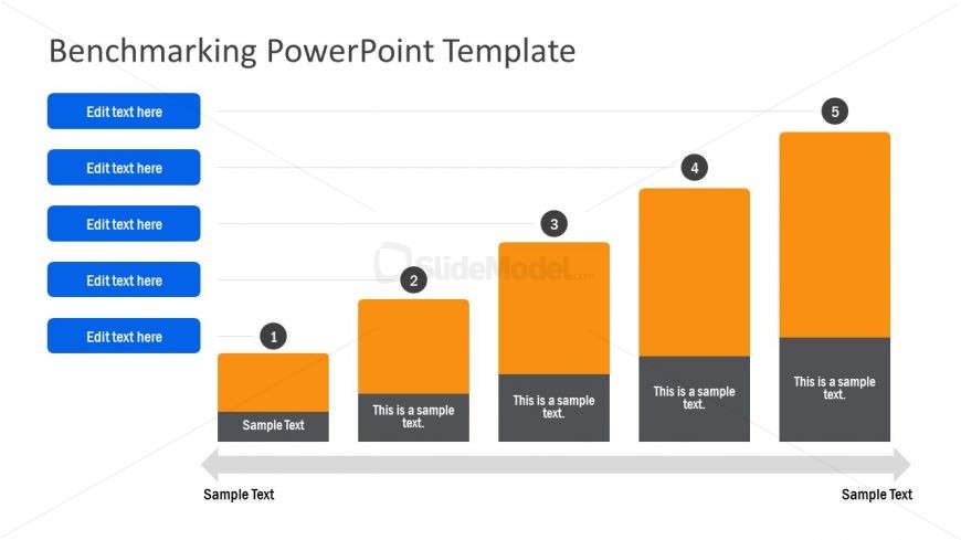 Flat Bar Chart Diagram for Benchmark