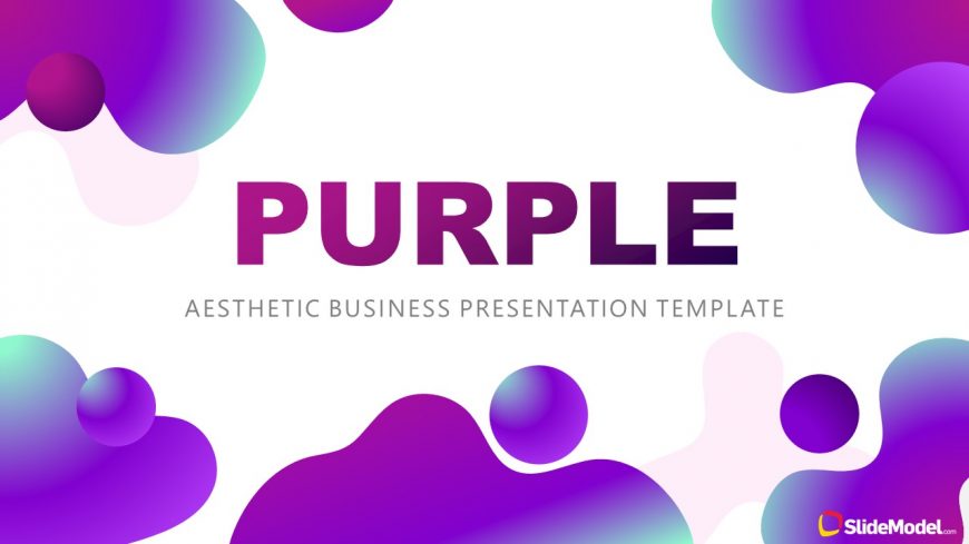Presentation of Purple Aesthetic Cover Template