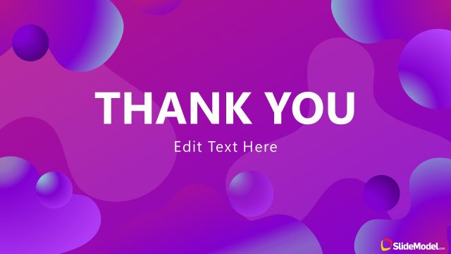 Purple Aesthetic Business PowerPoint Thank You Slide