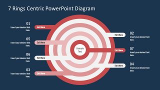 PPT Circular Diagram 7 Centric Rings