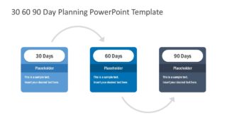 3 Steps Process Flow 30-60-90 Day