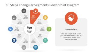 Triangular Segments In Circular PowerPoint