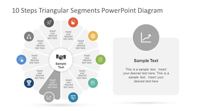 6 Step Triangular Segments PowerPoint