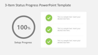 Creative Slide for Status Progress PPT Template 