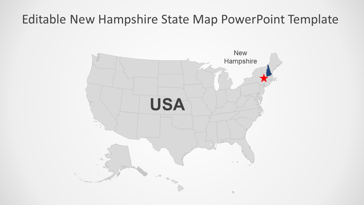 Flat USA Map Editable Presentation