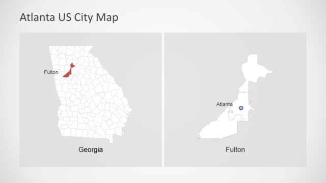Georgia Map Atlanta City Map Template