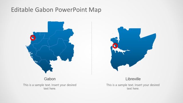 Presentation Template for Gabon Country Map