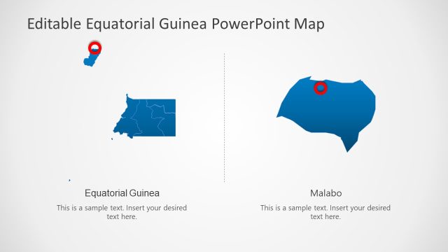 Presentation Template for Equatorial Guinea Country Map