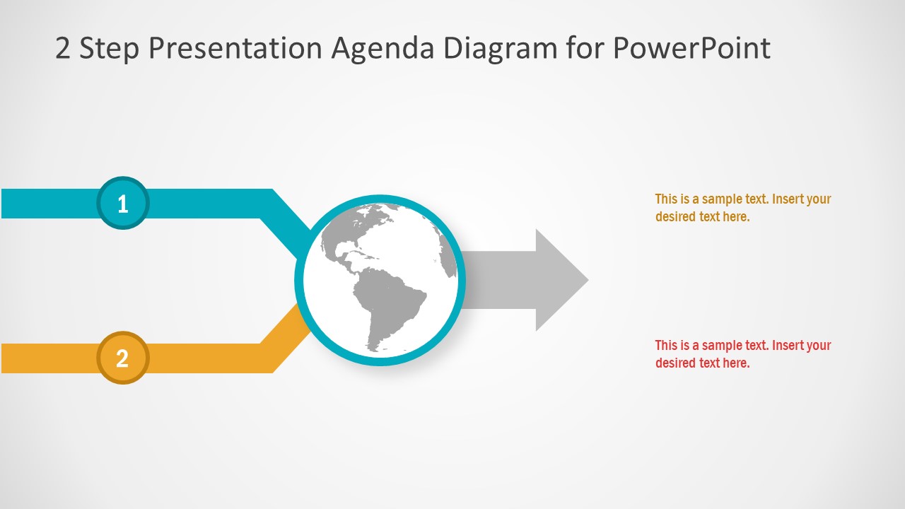 Presentation of 2 Steps Agenda PPT