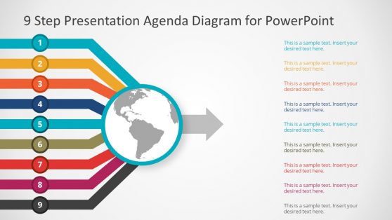 9 Step Powerpoint Templates