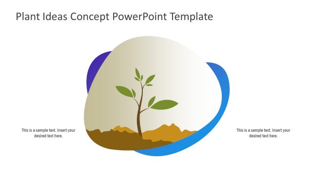 Growth PowerPoint Metaphor Plant Ideas