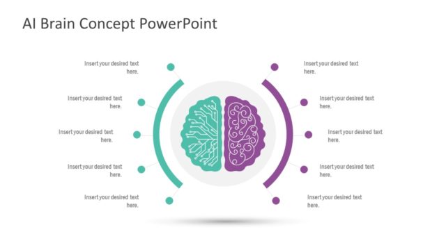 AI Technology PowerPoint Brain Template