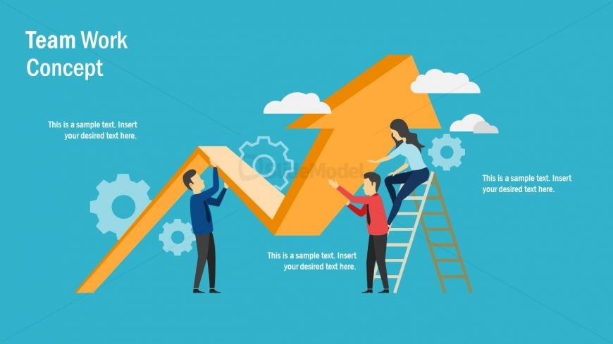 Editable Template of Teamwork PPT