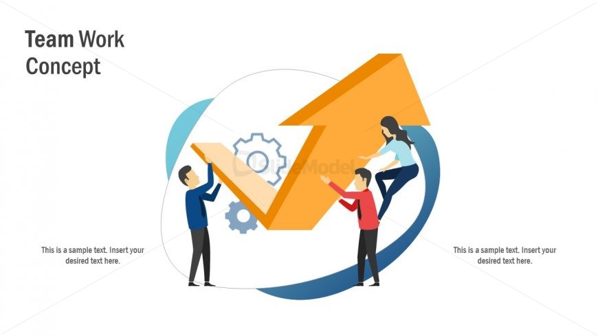 Flat Graphics of Teamwork Template