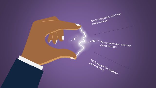 Fingertip Electricity User Hand Template