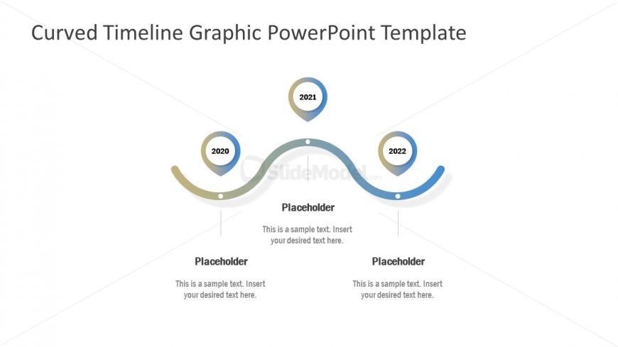 Flat Gradient Timeline Template