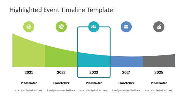 Highlighted Event Timeline Diagram Template
