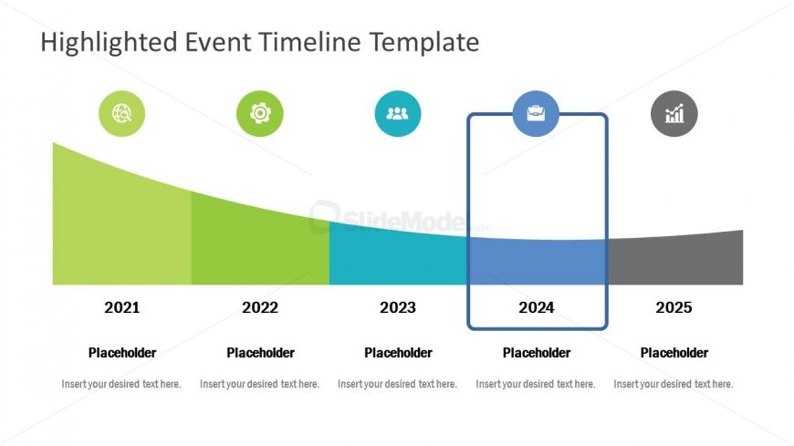 Flat Shapes Horizontal Timeline