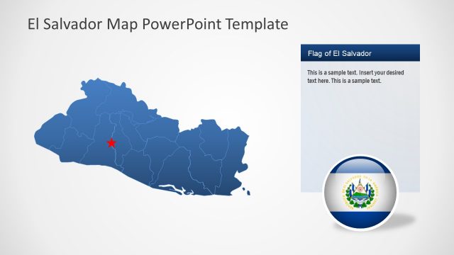 PowerPoint Editable Map of El Salvador