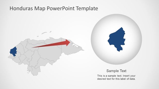 Honduras Editable Map PowerPoint