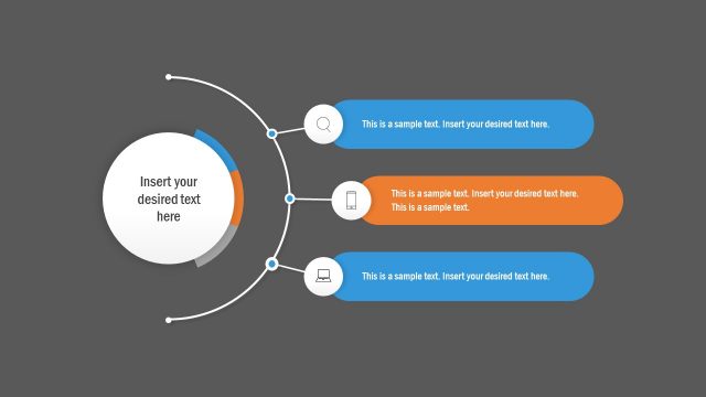 3 Steps Agenda Slide Design PowerPoint